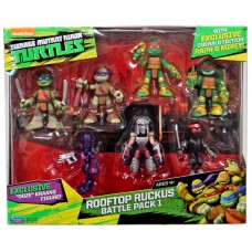 Teenage Mutant Ninja Turtles The Samurai Rooftop Ruckus Battle Pack 1 Mini Figure 7-Pack   